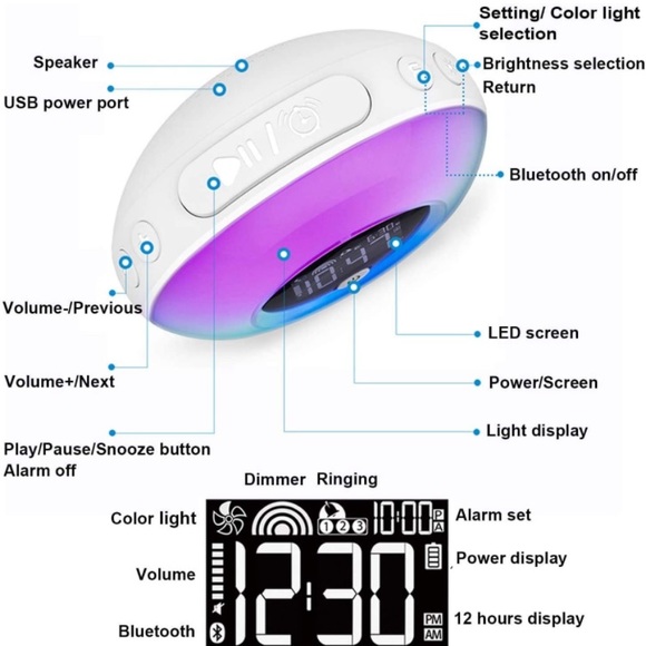 Uplayteck Alarm Clock - Picture 6 of 16